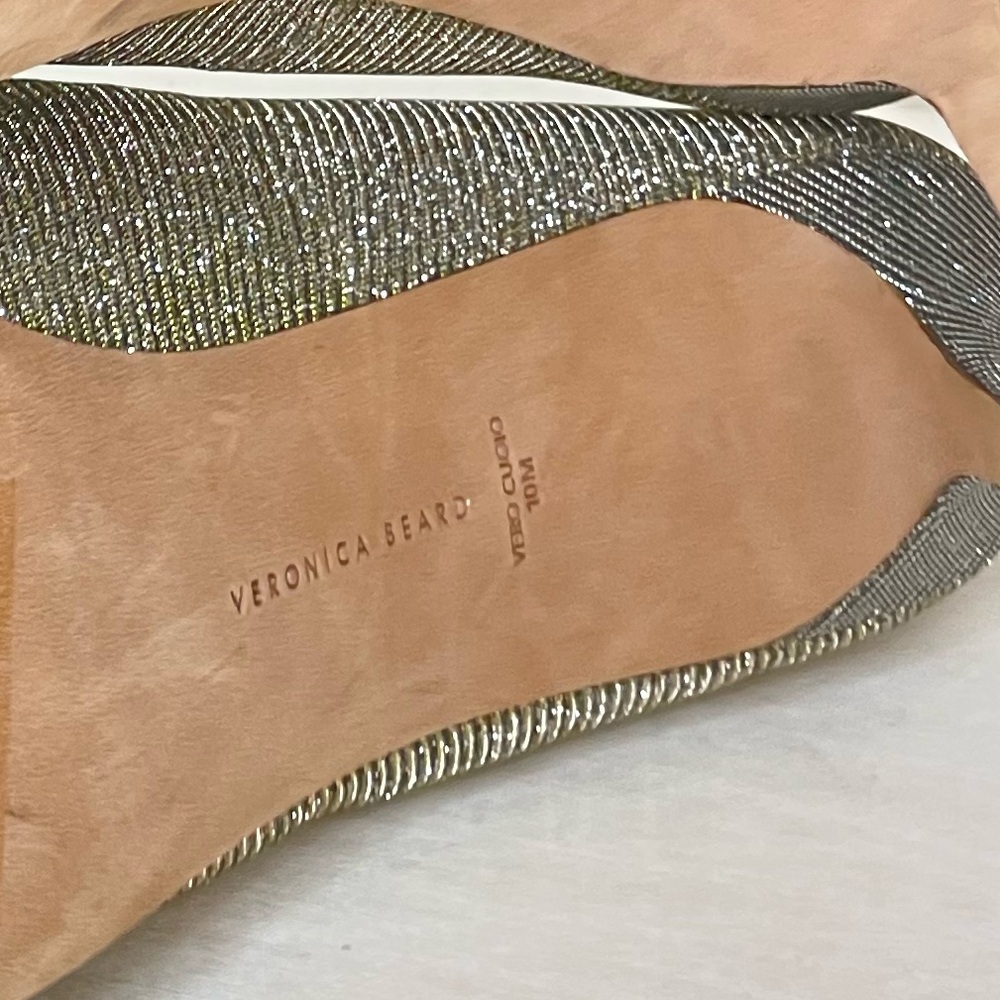 Veronica‎ Beard NEW Nathalia Lurex Metallic Pump Heels Size 10 - Picture 16 of 16